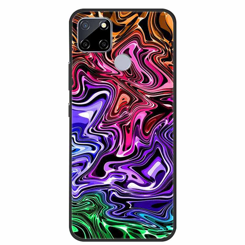 Für Realme C25 Hülle Marmor Silikon TPU Weiche Abdeckung Handyhülle Für OPPO Realme C25S C25 S Funda Stoßfest Coque RMX3191 Capa