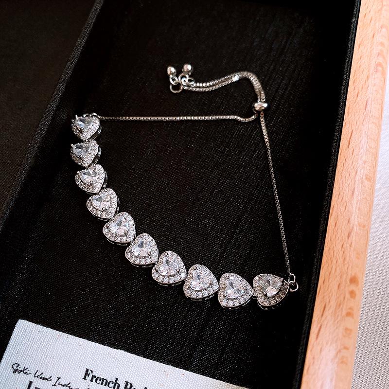 Elegante Geometrische Zirkonia Armband voor Damesmode - Veelzijdig, Trendy Bangle Sieraden