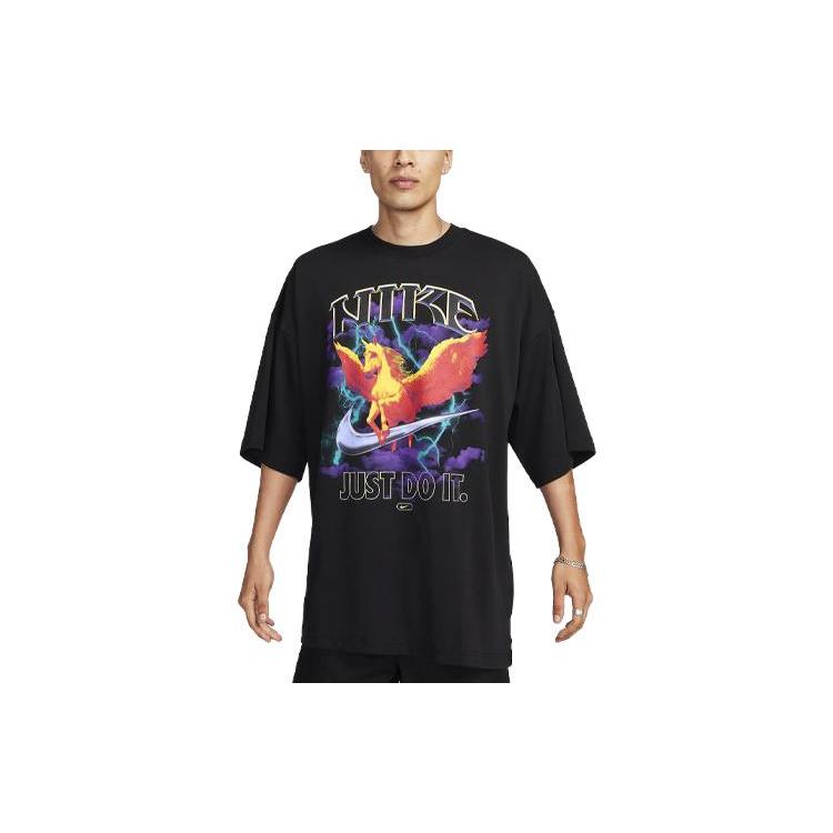 Nike T Shirts Men`s Black Crew