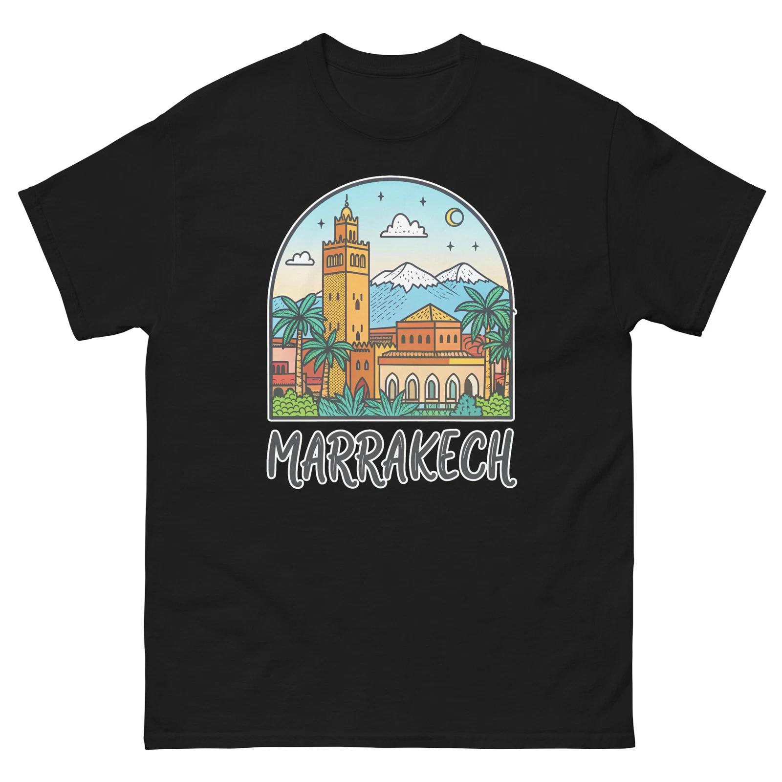 Marrakech World Travel Urban Area City T-Shirt 3XL