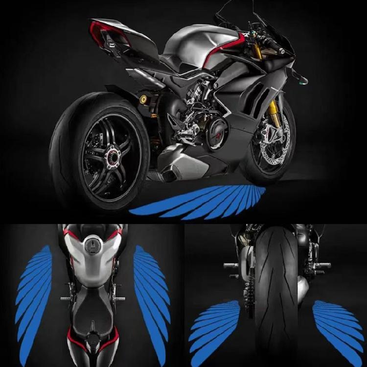 Motorcycle Angels Wing Projection Light Kit 2Pcs Angels Wing Door Lighting Courtesy Projector Waterproof