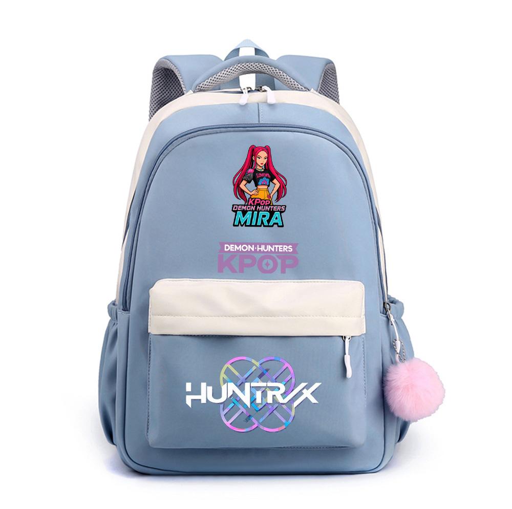 Anime Net Cute K-Pop Printed Backpack for Teenger Student Girl Boy Schoolbag Bookbag Kid Gift Women Large Capacity Waterproof Travel Bag Mochila