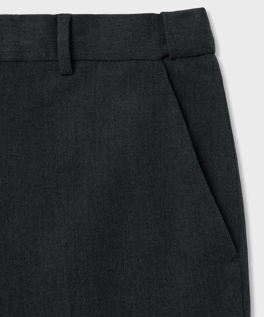 NONBLANK [Hyun Kim] Semi-Wide Fit Slacks_Charcoal Grey