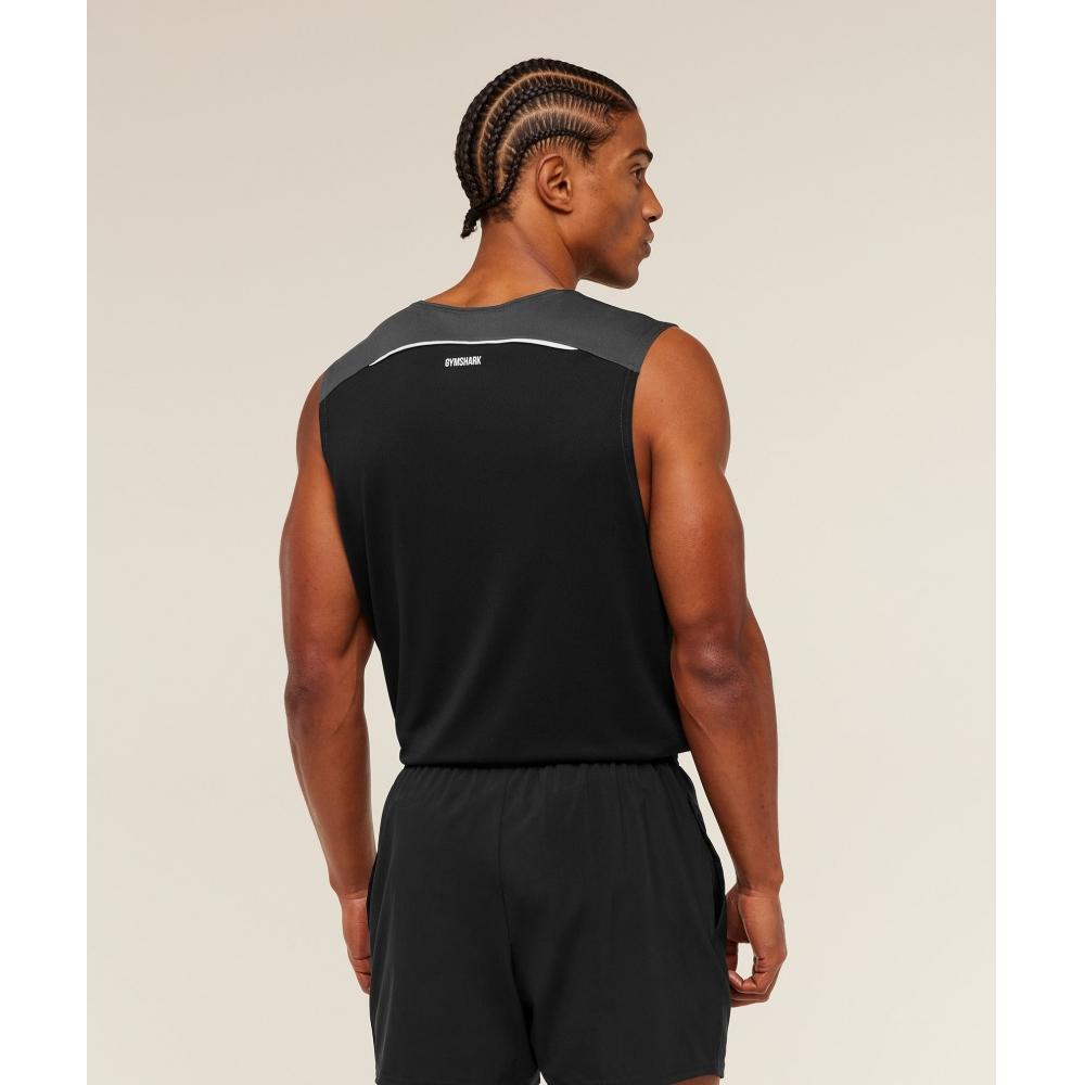 Gymshark Arrival Contrast Tank Gs Onyx Grey Gs Black A4c4i Gb78