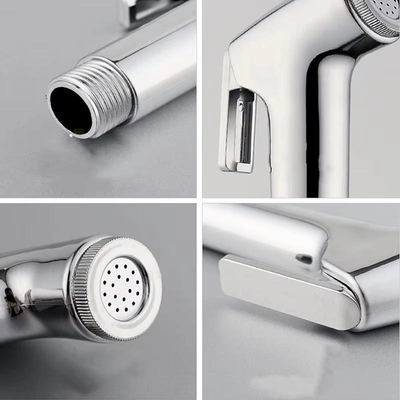 Universal Flexible Shower Hose with Spring Extension Hand Sprayer Pipe Connector for Bathroom Toilet Bidet - Durable Spring Tube