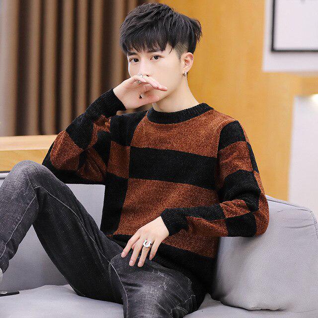 

Мужской свитер с круглым вырезом и длинными рукавами, пуловеры Homme, свитеры Homme, вязаные хлопковые удобные топы XXL