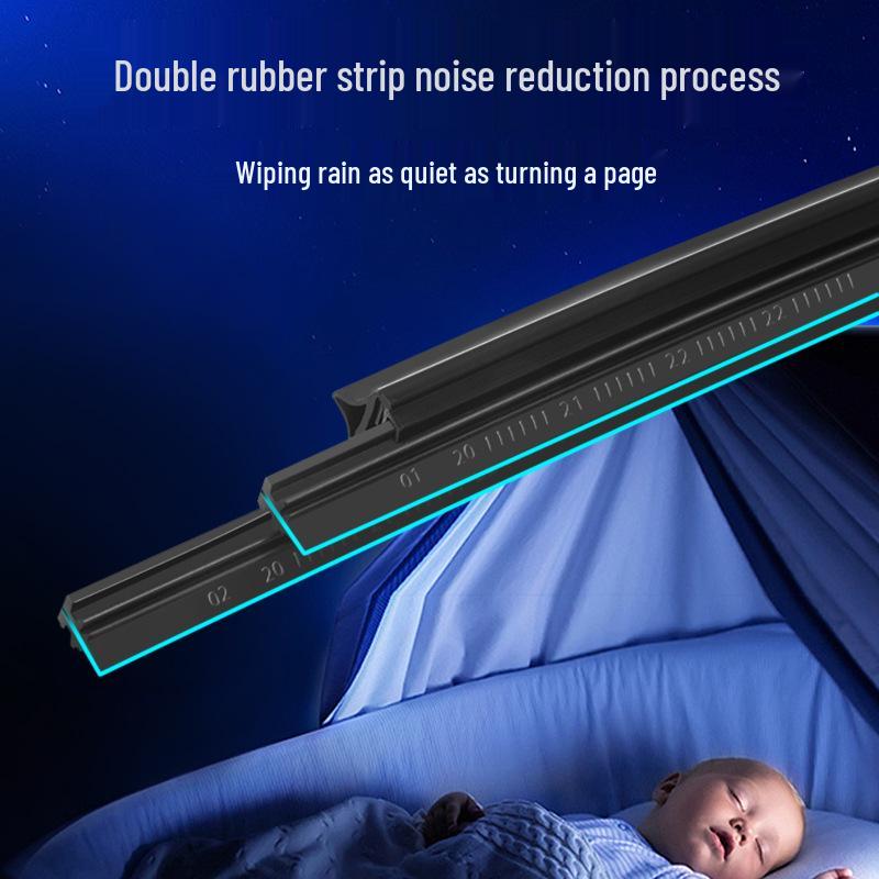 Frameless Dual Rubber Wiper for Sylphy, Qashqai, Livina, Tiida, Sunny, Teana, X-Trail Models