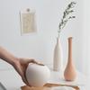 Nordic Ceramic Small Vase, Flower Decor Accessories, Home Dining Table, Bedroom, Living Room, Narrow Mouth, Floral Ornament, 1Pc