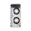 For Samsung Galaxy Z Flip 4 3 Case Retro Music Tape Painted Transparent Shockproof Hard Back Cover For Samsung Zflip4 Flip3 Case