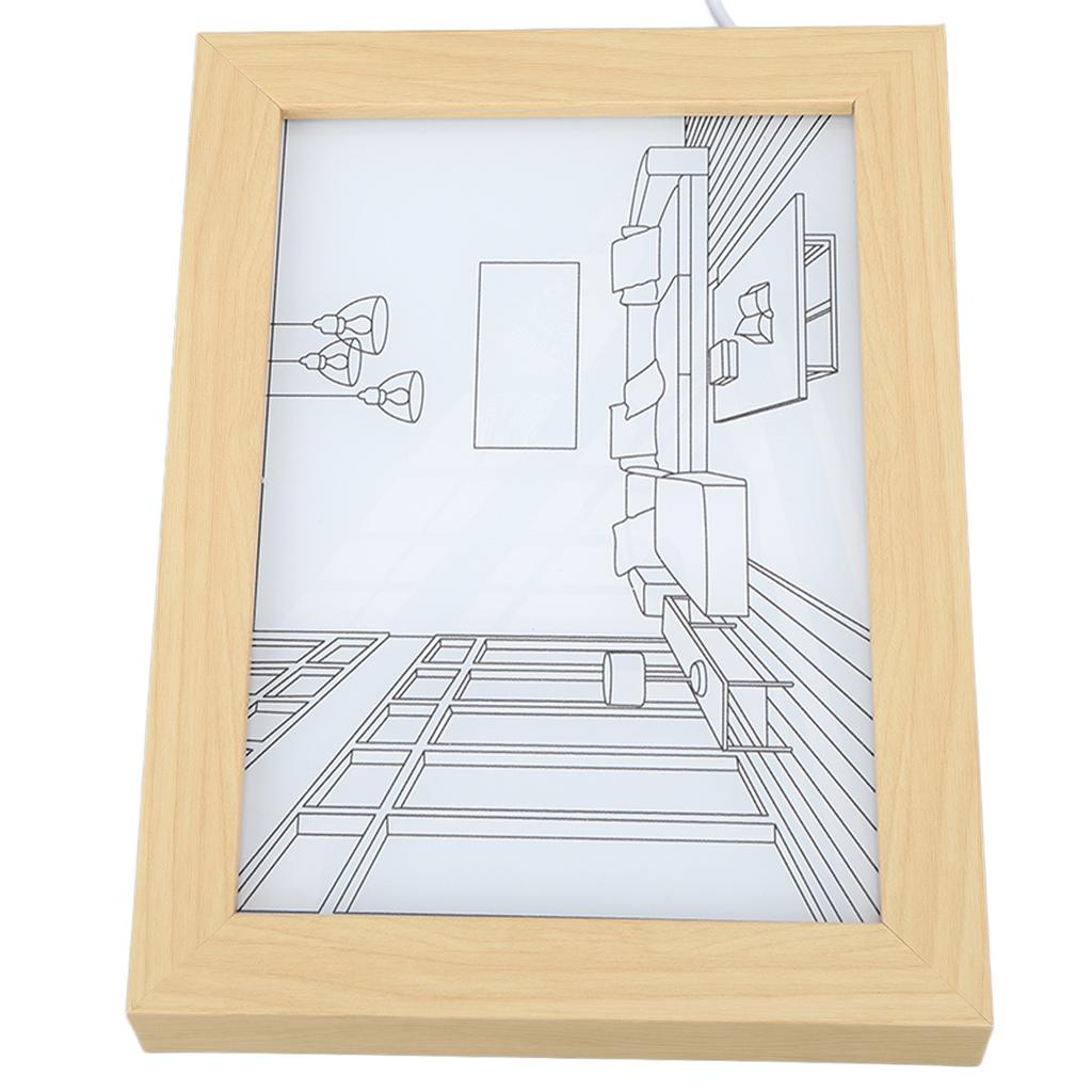 LED Decorative Light Painting 3 Lighting Modes Japan Anime Style Modern Simulate Sunshine Drawing