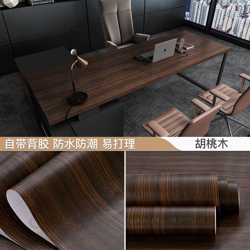 Lățime 90CM Mobilier cu aspect de lemn Autocolant de perete din vinil impermeabil Tapet autoadeziv Autocolant renovare ușă dulap de bucătărie