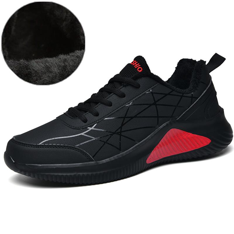 

Мужские хлопковые повседневные дышащие теннисные кроссовки на плоской подошве для бега, уличная обувь, спортивная обувь 44 красный/чёрный