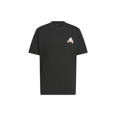 T-shirt Homme Manches Courtes Col Rond Imprimé Graphique Vintage Américain Hauts Noir HY0786