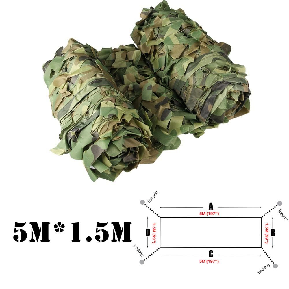 Camouflage Netting Outdoor Camping Sunshade Mesh Camo Net for Garden Buildings Fencing Trellis Covers Privacy Cloth Sun Shelter