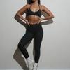New Neck and Chest Gathering Underwear Yoga Suit Fitness Leggings Pilates Quick-drying Two-piece Set
