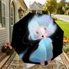 Starry Night Dreams: Magical Galaxy Print Umbrella - Auto Open/Closed, Outdoor Protection, Travel Accessory, Lightweight & Durable 084
