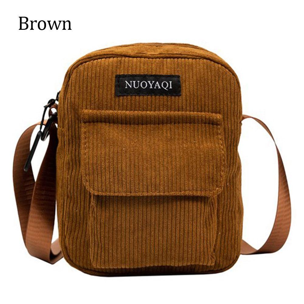6 Farben Kord-Schultertasche Damen Herren Kord-Umhängetasche Niedliche Kleine Handtaschen Lässige Outdoor-Umhängetaschen