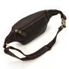 Retro Style Men's Leather Waist Bag Crazy Horse Leather Men Male Waist Pack Belt Pouch Hot Selling Male Bags Vintage Retro
