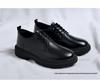 Men's Black Leather Martin Boots - British Style Casual Formal Shoes for Summer 2025