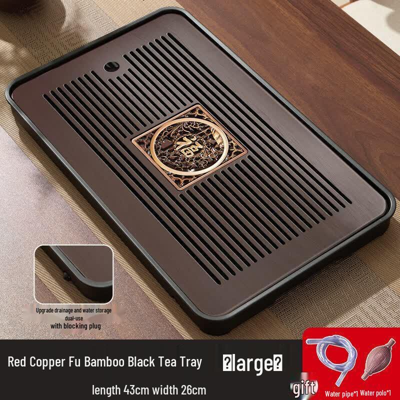 Rectangular Bamboo Gongfu Tea Tray