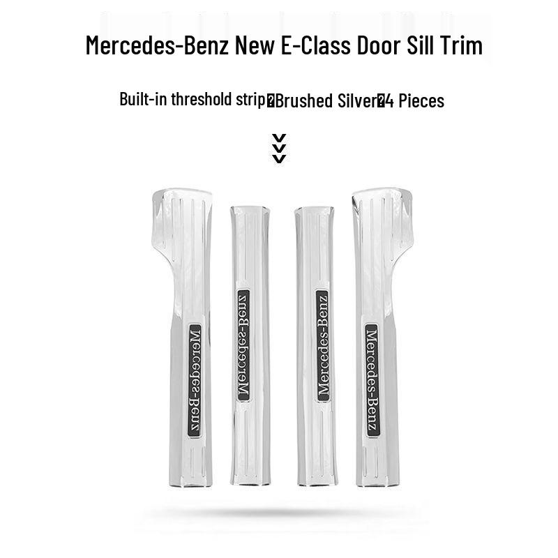 Mercedes-Benz E-Class E300L/E260L 2024-25 Door Sill Scuff Plates & Trunk Protector Welcome Pedal Decoration