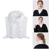 Elegant Ruffle Lace Detachable Collar False Collar Decorative Shawl Half Shiirt Fashion Neck Accessory For Office Women