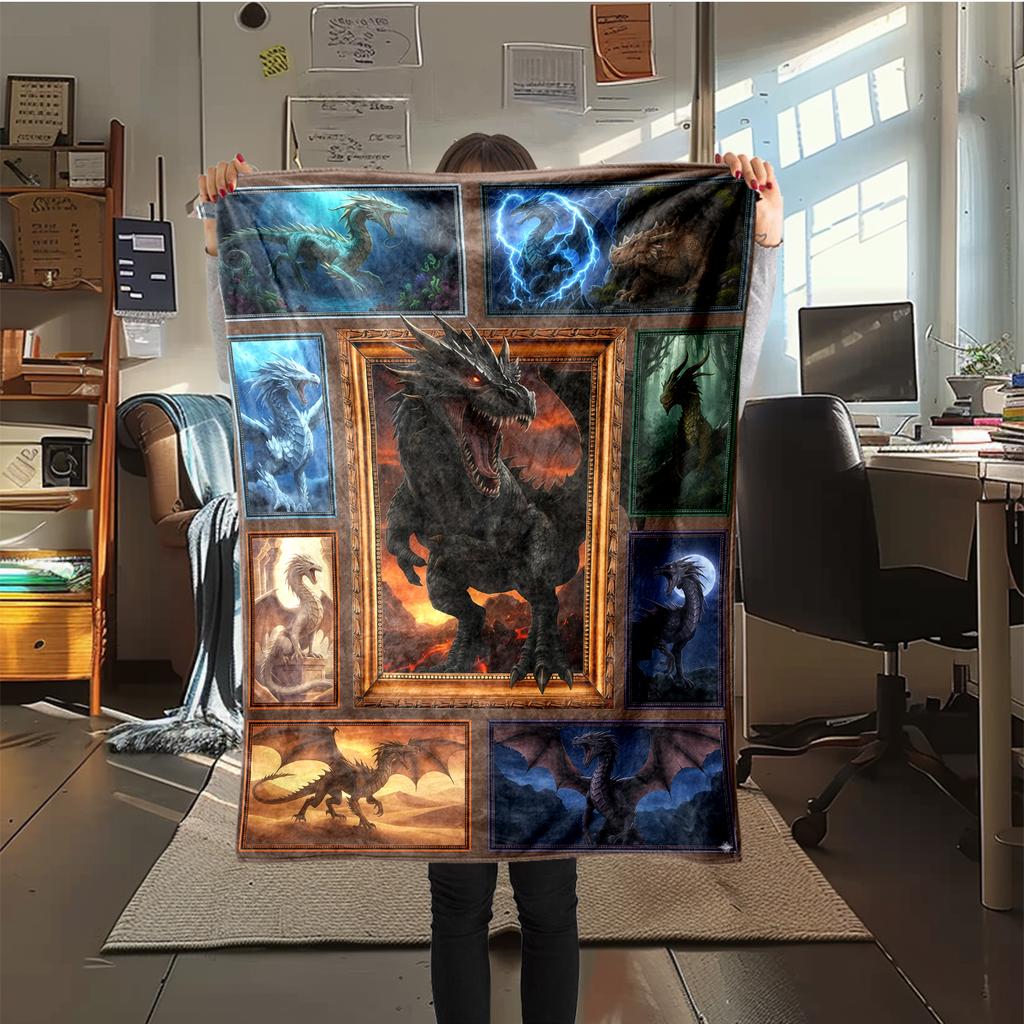 1 Stück Flanelldecke mit Cartoon-Druck, Hohe Qualität, Bequem für alle Jahreszeiten, Heimdekoration, Wärme und Komfort, Perfekt als Weihnachts- oder Geburtstagsgeschenk