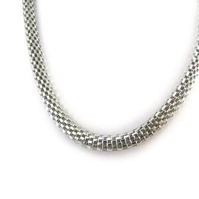 [L9553] - Silver 'Choreography' Necklace