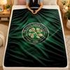 Flannel BlanketCeltic FC Warm Soft Throw Blanket for Indoor Sofa Bed Living Room Use