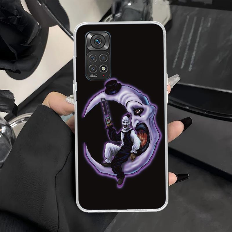 Horror Movie Terrifier Phone Case for Xiaomi Redmi Note 14 13 12S 12 11S 11T 11E Pro Plus 11 10 10S 9S 5G Soft Silicone Cover Re