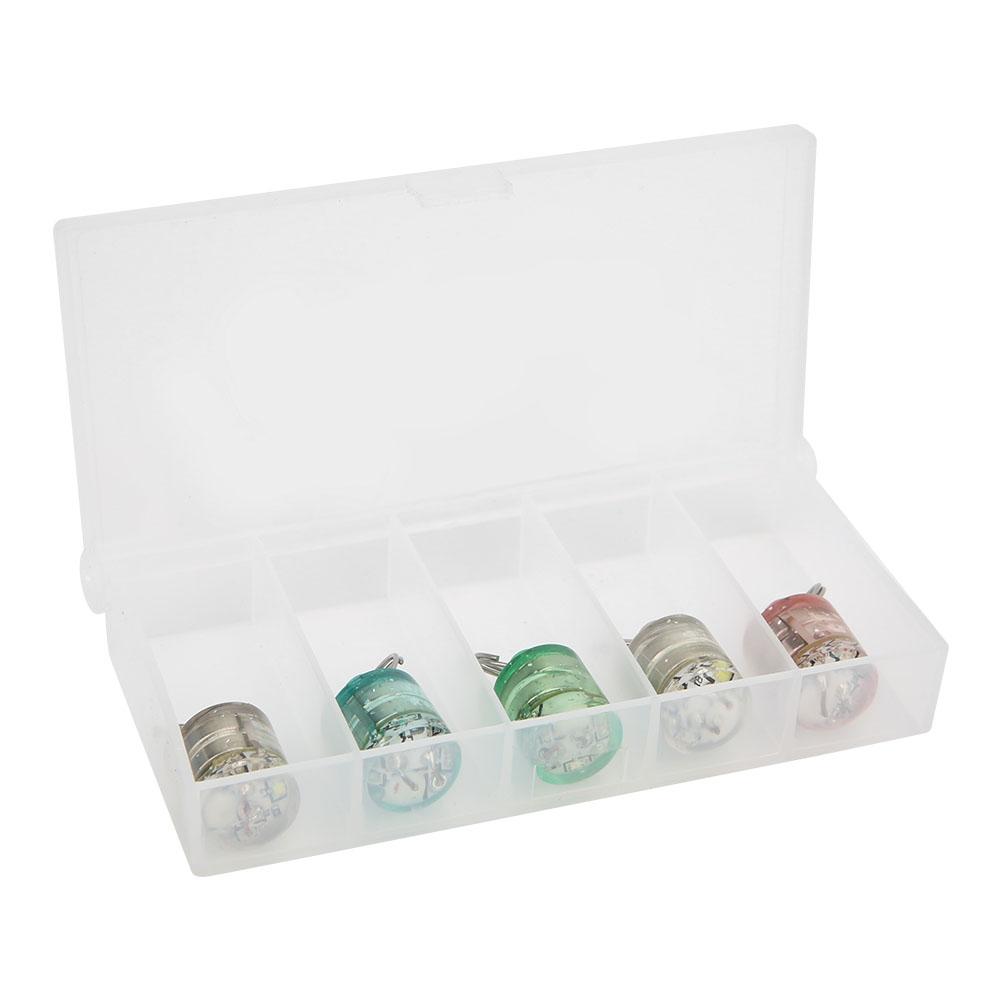 5 Stück LED Unterwasser-Angellicht Nachtlampe Köder Attraktor Köder Köderwerkzeug Zubehör