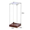 Vetrina Acrilica Trasparente Assemblaggio Senza Colla Design Impilabile Vetrina per Modelli Base in Legno Vetrina Scatola portaoggetti