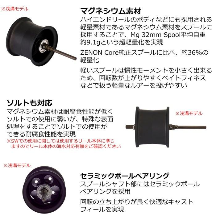 Abu Garcia Abu Works Zenon Mg 32mm 8lb-50m Spool Black