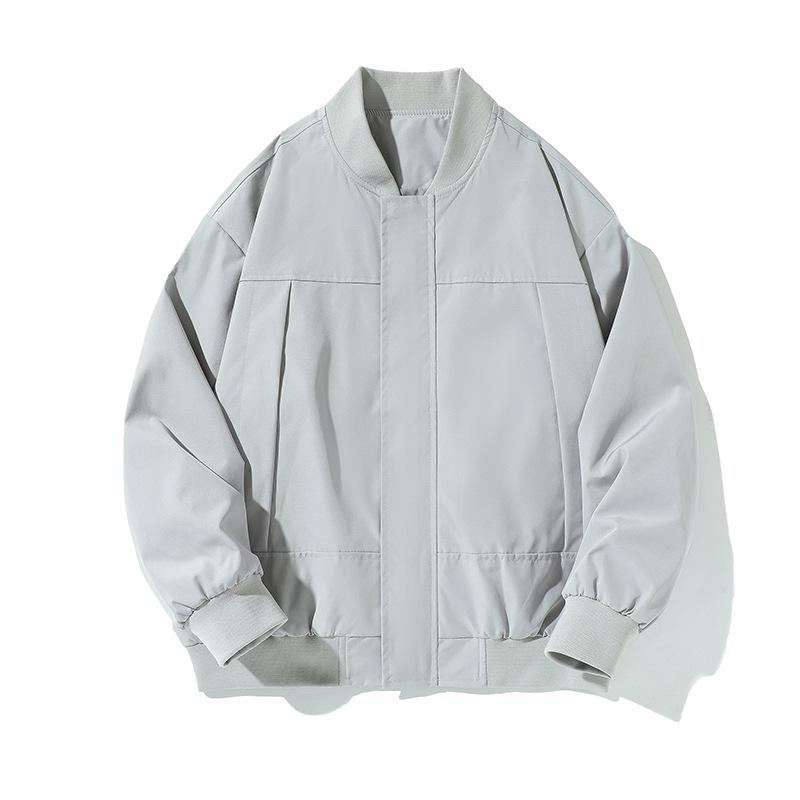 

Новая мужская весенне-осенняя куртка в корейском стиле, трендовая, со стойкой, большого размера, топ, красивая повседневная куртка 3XL