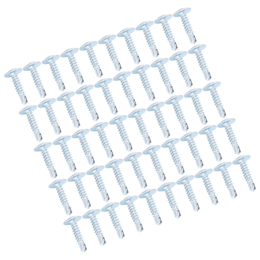 50Pcs Self Drilling Screw Cross Carbon Steel 4.2x19mm Fastener Set Kit for Repair Truss Head