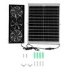 Solar Powered 3 Fan Kit 25W Solar Panel and High Speed Ventilation Fan for Greenhouse Chicken Coop Shed Pet House