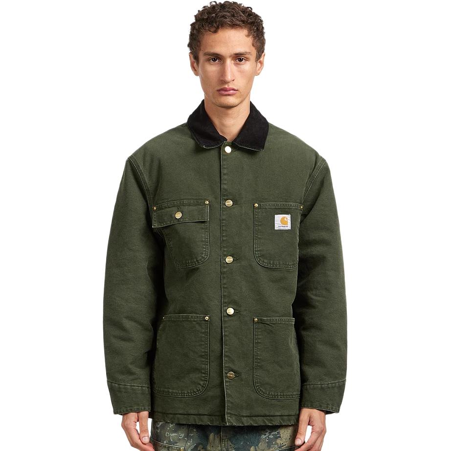 Carhartt Wip corduroy-collar cotton jacket I035613-3CM-4O