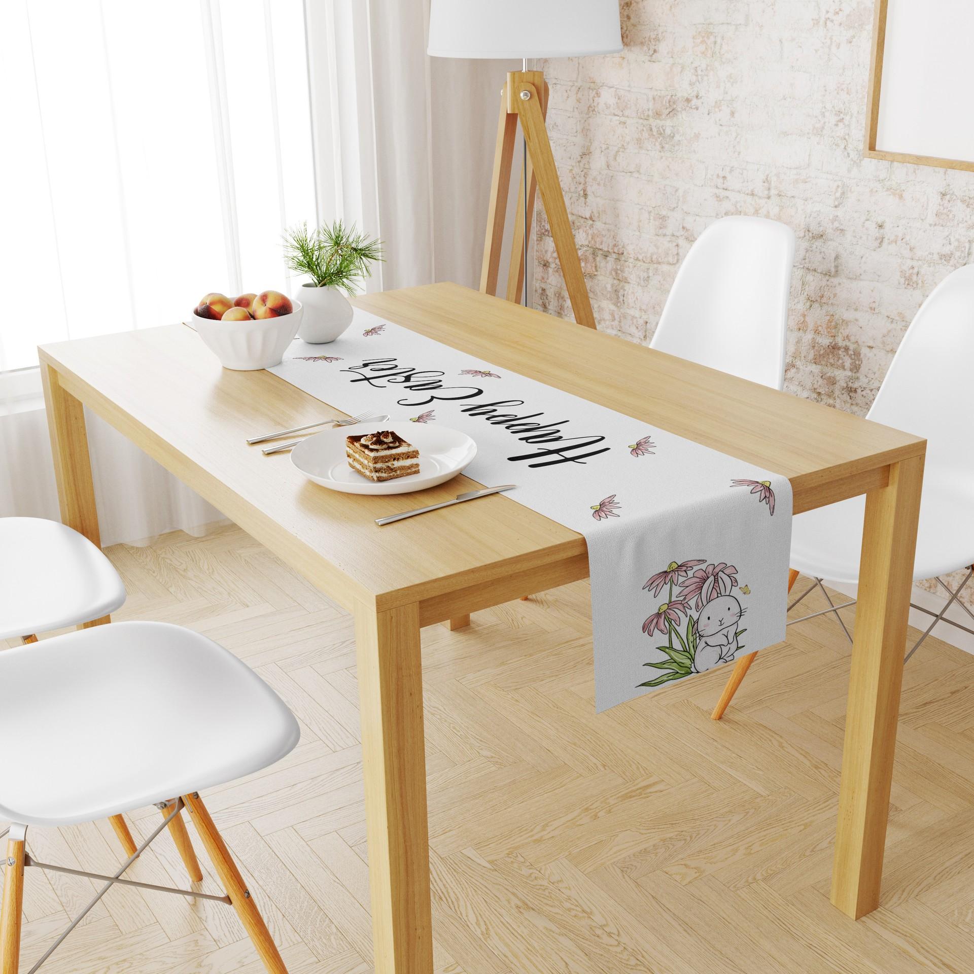 Пасхальный стол флаг льняной печатный журнальный столик для гостиной праздничная — фото 3