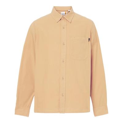 Timberland Men's Garment-Dyed Poplin Shirt, Light Wheat Boot, Size XL (TB0A42J5EH31)