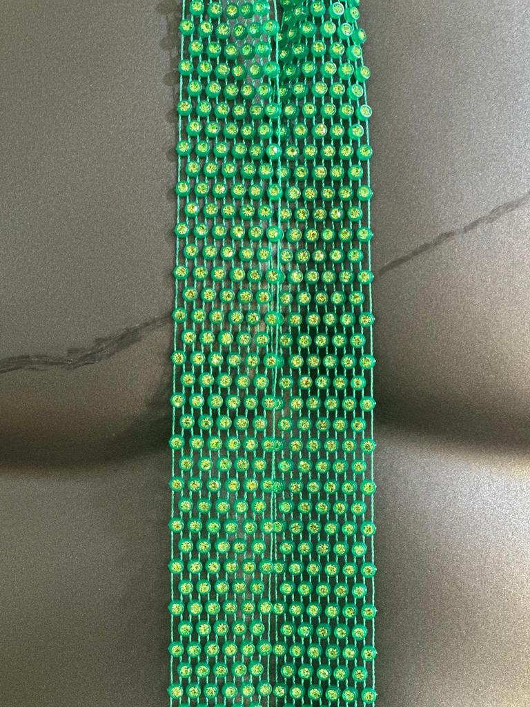 European & American Rhinestone Mesh Tie - Trendy Nightclub Accessory with Sequins, 130cm