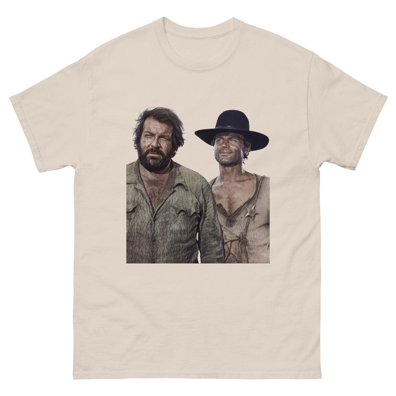 Bud Spencer e Terence Hill T-Shirt | Iconic Italian Movie Duo Graphic Tee XL