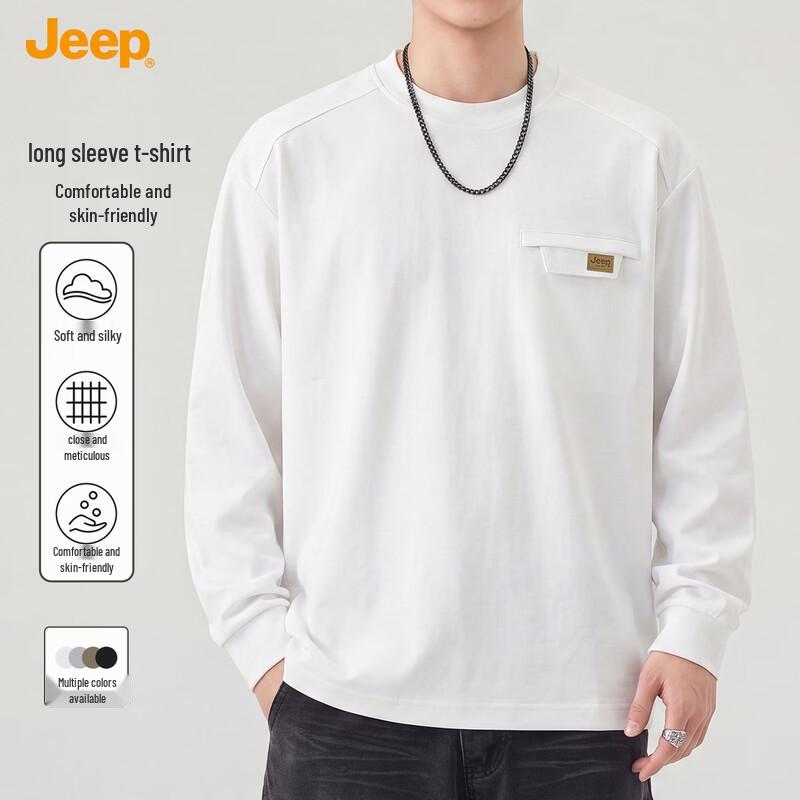 Jeep Men's Long Sleeve Crewneck T-Shirt