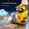 Moon Exploration Engineering Team Press Vehicle Inertia Cartoon Mini Car Baby Toddler Educational Interactive Toys Kids Gift