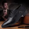 Brand Men's Shoes Business Dress Leather Shoes Fashion Pointed Brethable Male Formal Oxford Wedding Shoes Soft Big Size 38-48