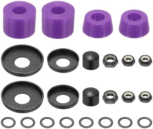 YELARXI Polyurethan Skateboard Bushings Truck Rebuild Long-Board Kit Unterlegscheiben Pivot Cup