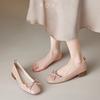 Autumn French Ballet Low Heel Bow Light Mouth Single Shoes New Mary Jane