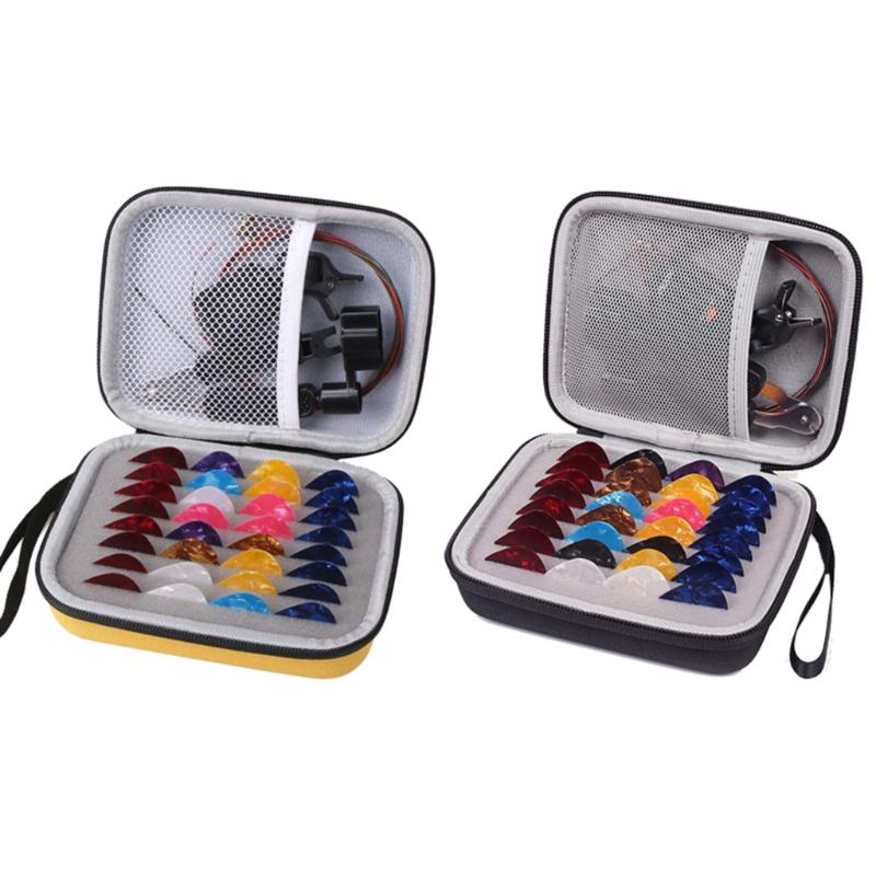 Guitar Pick Holder Bag Large Capacity Guitar Plectrums Cases Waterproof Guitar Pick Collector Organizer Easy to Use