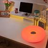 Circular Wall Lamp, Bedroom Touch Orange Bedside Lamp, Ambient Light