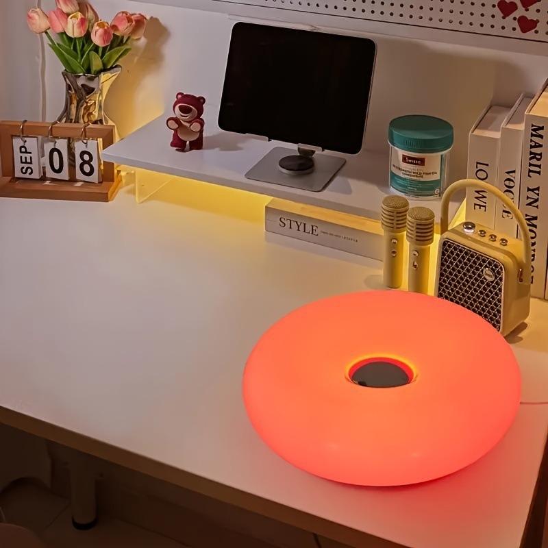 Circular Wall Lamp, Bedroom Touch Orange Bedside Lamp, Ambient Light