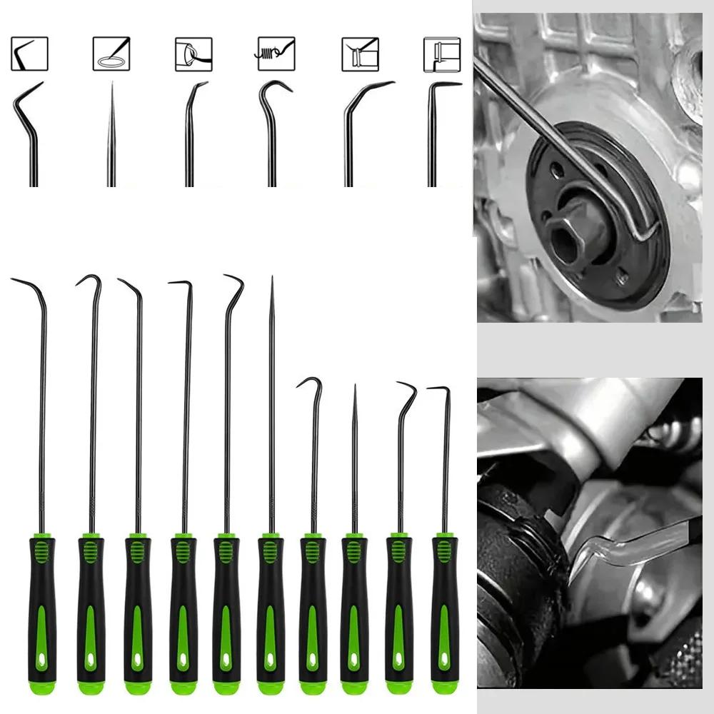 10 4Pcs Precision Pick Hook Set Auto Oil Seal O Ring Gasket Remover Puller Mini Precision Tools for Car Repair